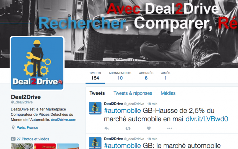 Suivez-nous sur Twitter pour l’actualité de la pièce auto !