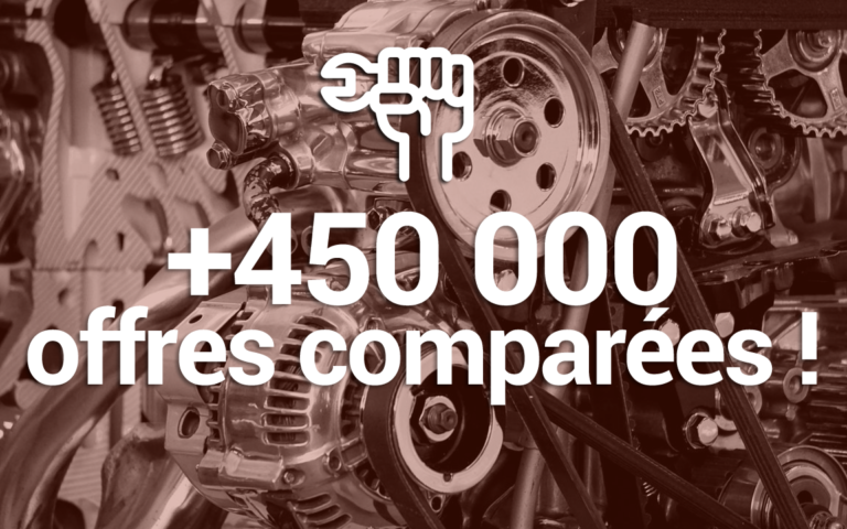 Objectif 500 000 références de pièces automobiles comparées !