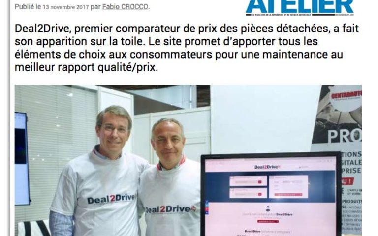 DécisionAtelier Salut le Comparateur de Pièces Détachées Deal2Drive