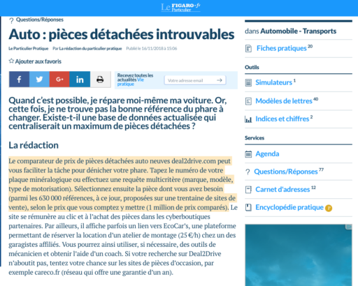 Le Particulier récompense les efforts de Deal2Drive