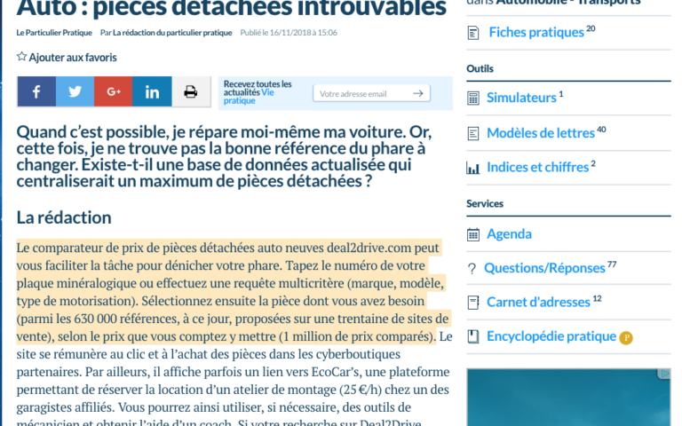 Le Particulier récompense les efforts de Deal2Drive