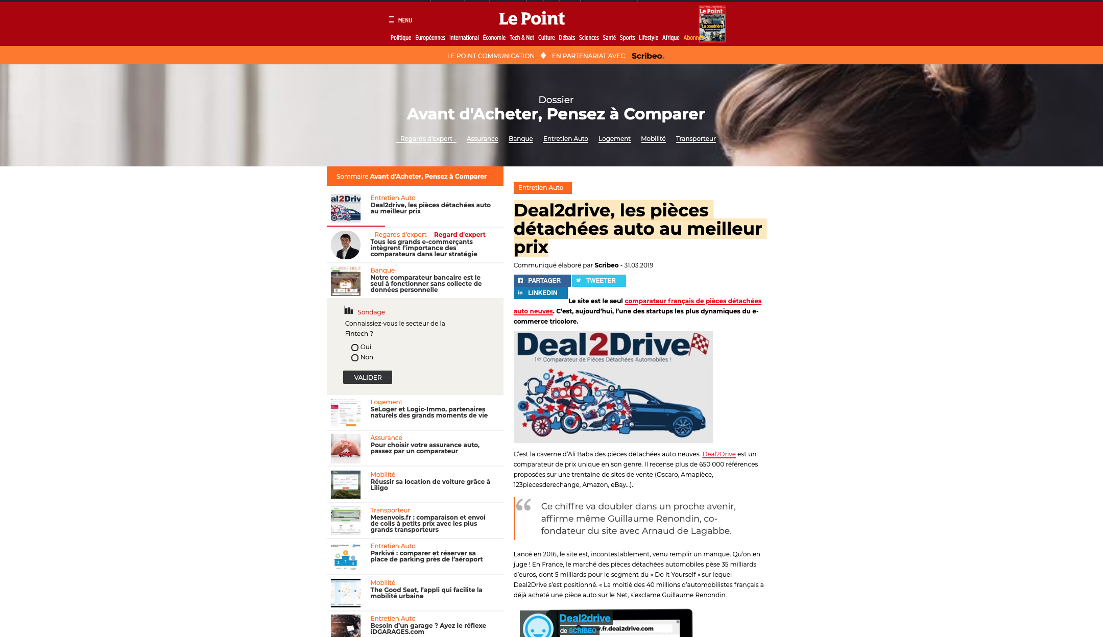 Deal2Drive : le génial comparateur des pièces détachées auto •  CharlotteAuVolant