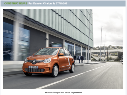 JournalAuto.com : La Renault Twingo vers la sortie